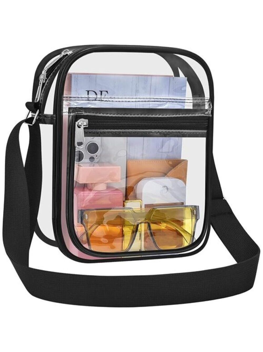 Clear Stadium Approved Crossbody Bag Transparent Messenger Purse